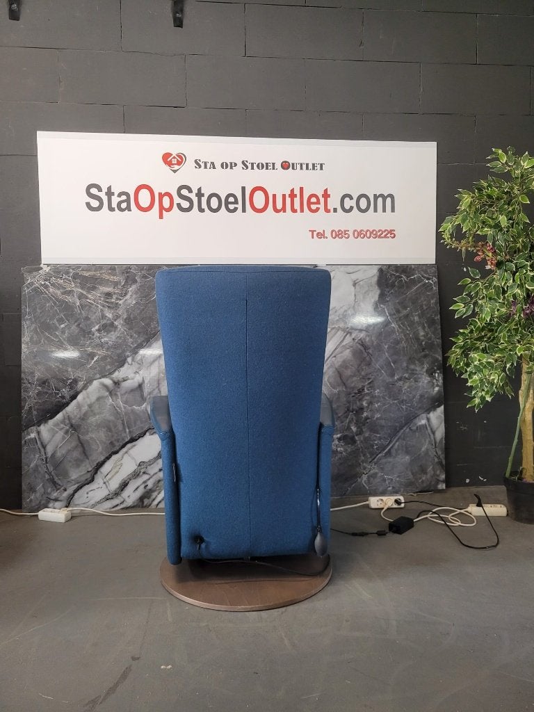 Staopstoel Prominent Toscana Blauw met Accu, Gebruikt, Minder dan 75 cm, Ophalen of Verzenden, Leer