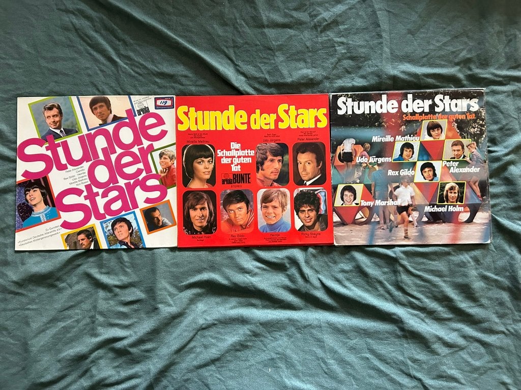 3 LP's Stunde der Stars (ook per stuk te koop), Cd's en Dvd's, LP, Gebruikt, 12 inch, Schlager