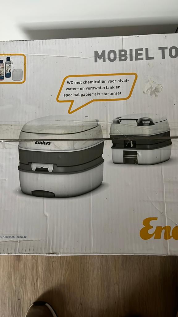 Nieuw potable mobiel draagbaar camping toilette merk Enders, Ophalen of Verzenden, Nieuw
