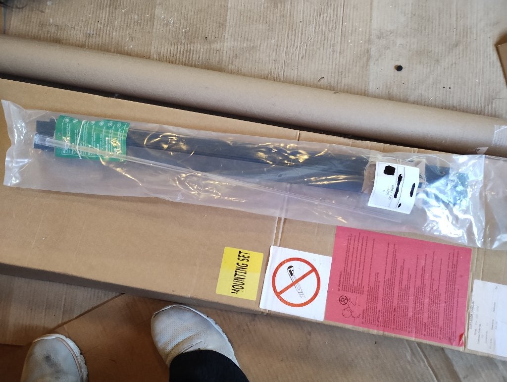 Nieuwe antraciet grijze 25 mm jaloezie met zijgeleiding., Jaloezie, Metaal, 69 cm, Nieuw