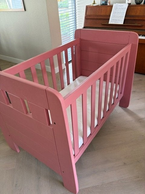 Stevig houten kinderledikant 120 x 60 cm, Ophalen, Gebruikt, Ledikant