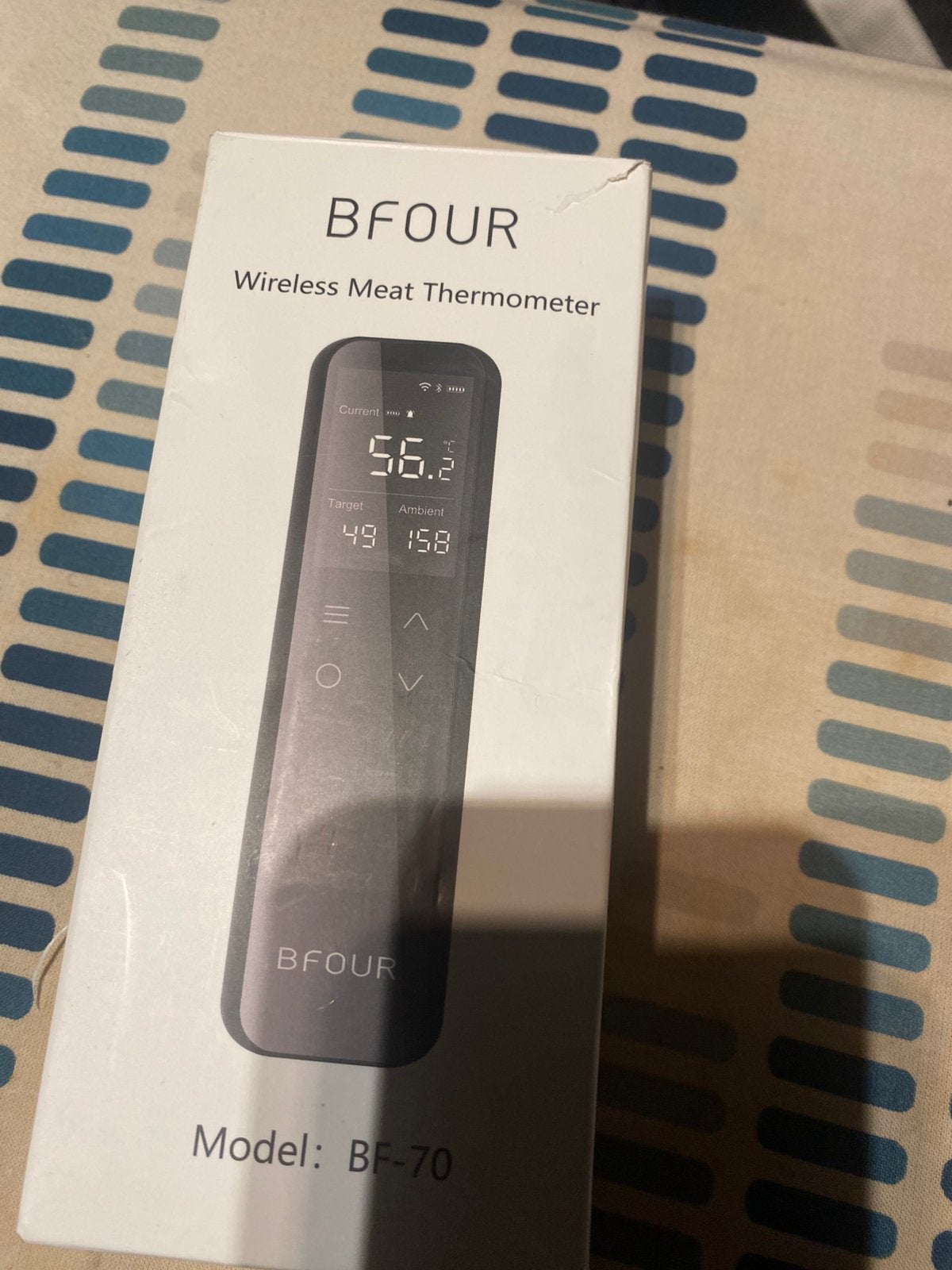 BFOUR Wireless Meat Thermometer en Wireless Car-Play Box 30€, Thermopro, Nieuw, Metaal, Voedselthermometer