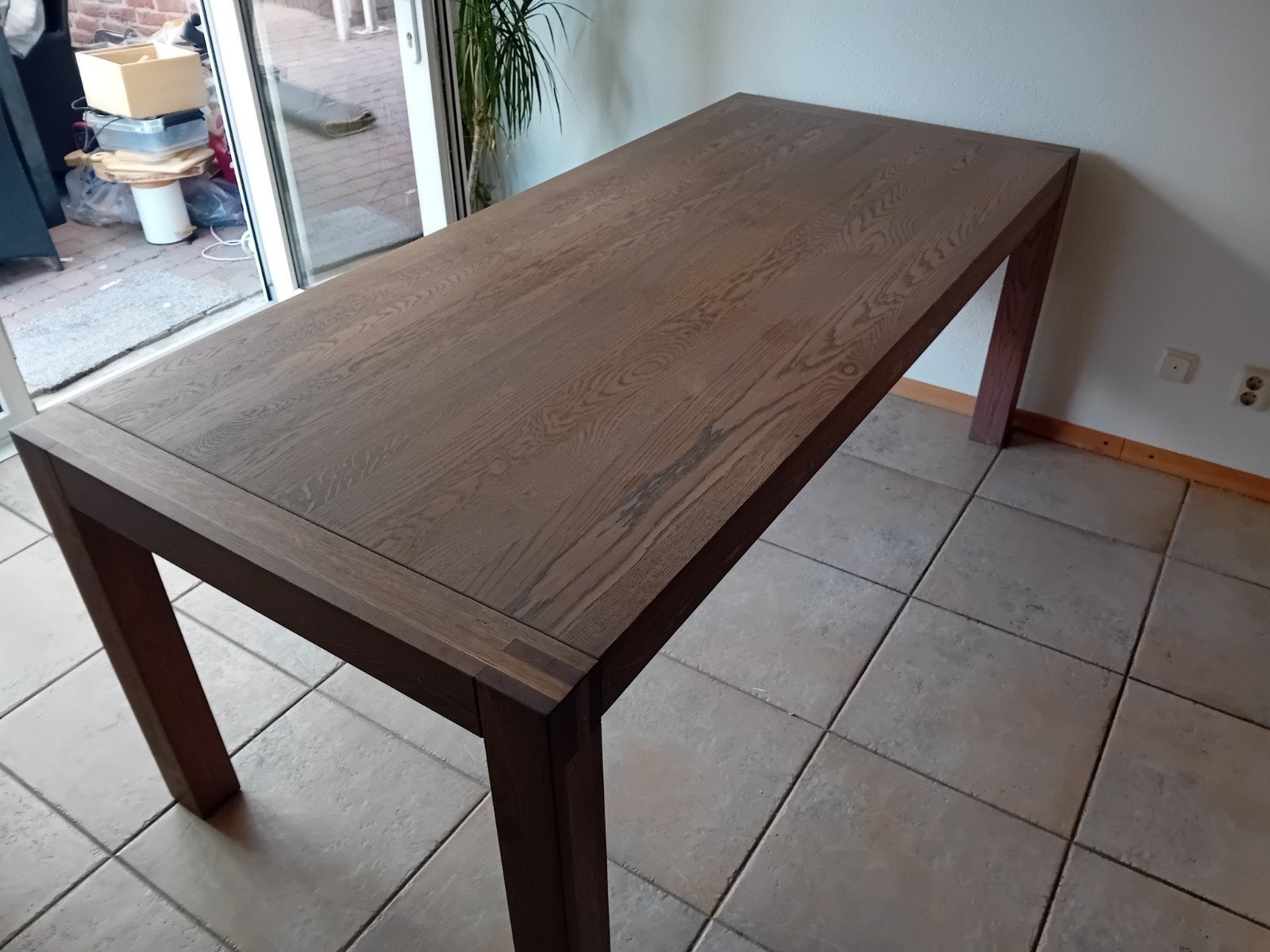 Eettafel 200x88 cm - Poten demonteerbaar - 6 personen, Ophalen