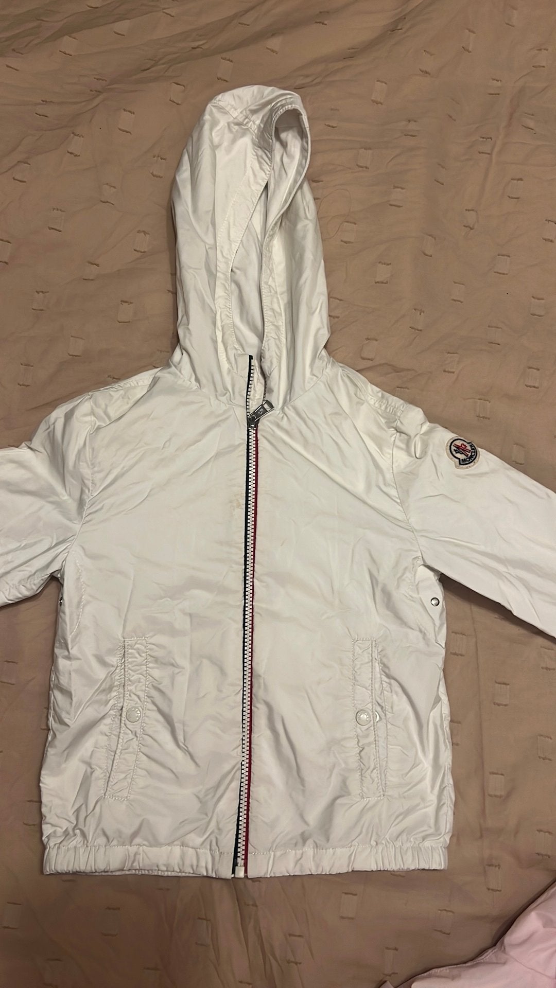 Moncler meisjes zomer jack,130 cm, Ophalen, Gedragen