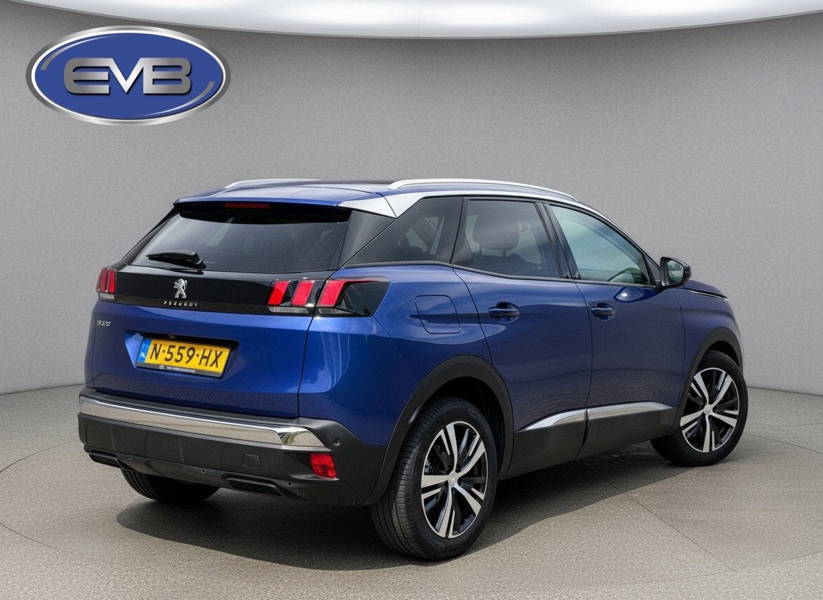 Peugeot 3008 1.2 PureTech AUTOMAAT Allure, achteruitrijcamer, Auto's, Gebruikt, Euro 6, 1199 cc, Blauw