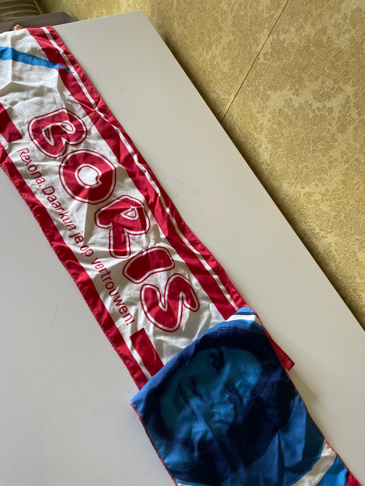 Vintage Boris Becker Rexona sjaal - Tennis memorabilia, Ophalen of Verzenden, Gebruikt