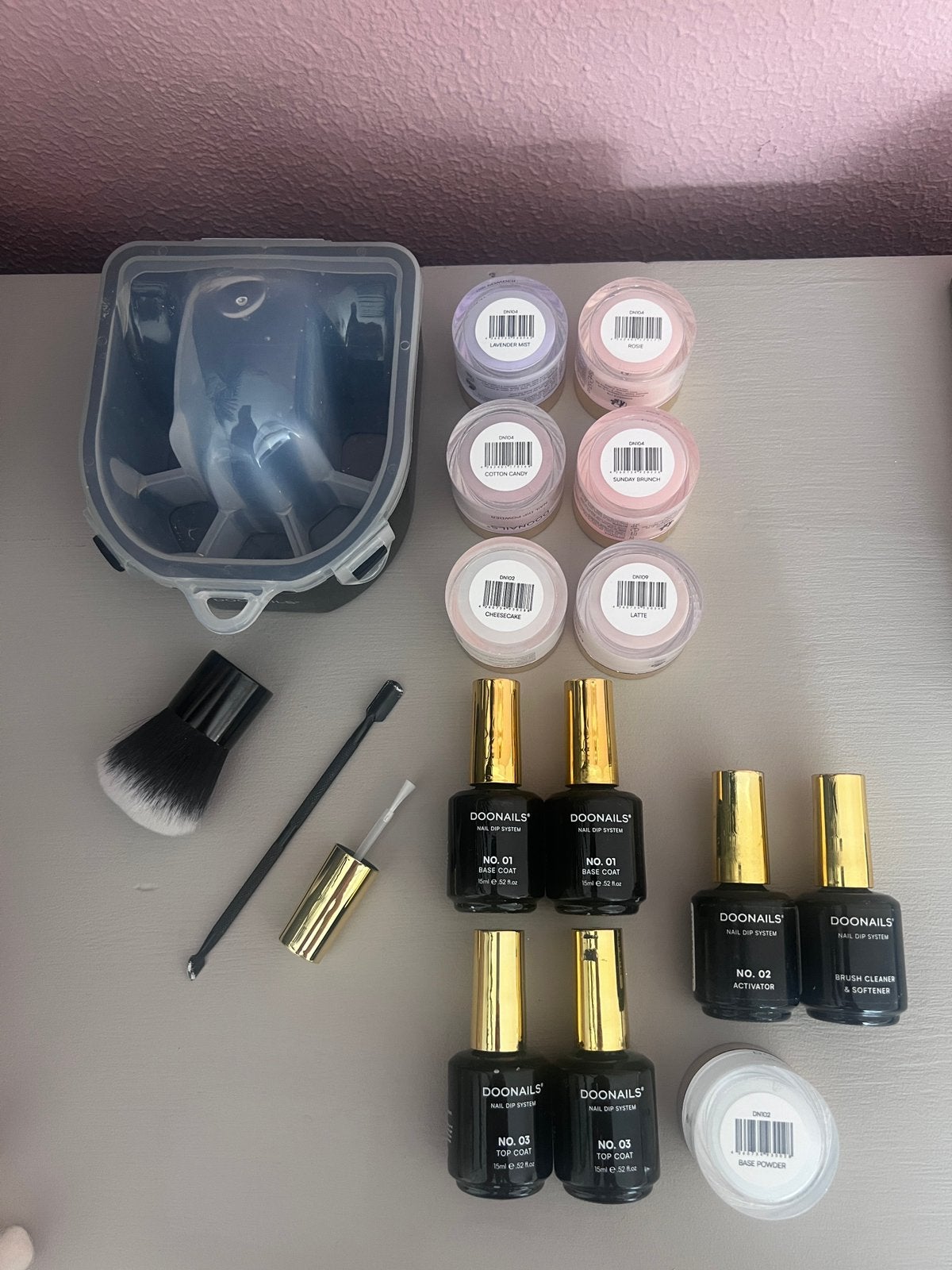 Doonails set, Ophalen of Verzenden, Zo goed als nieuw, Overige kleuren, Handen en Nagels