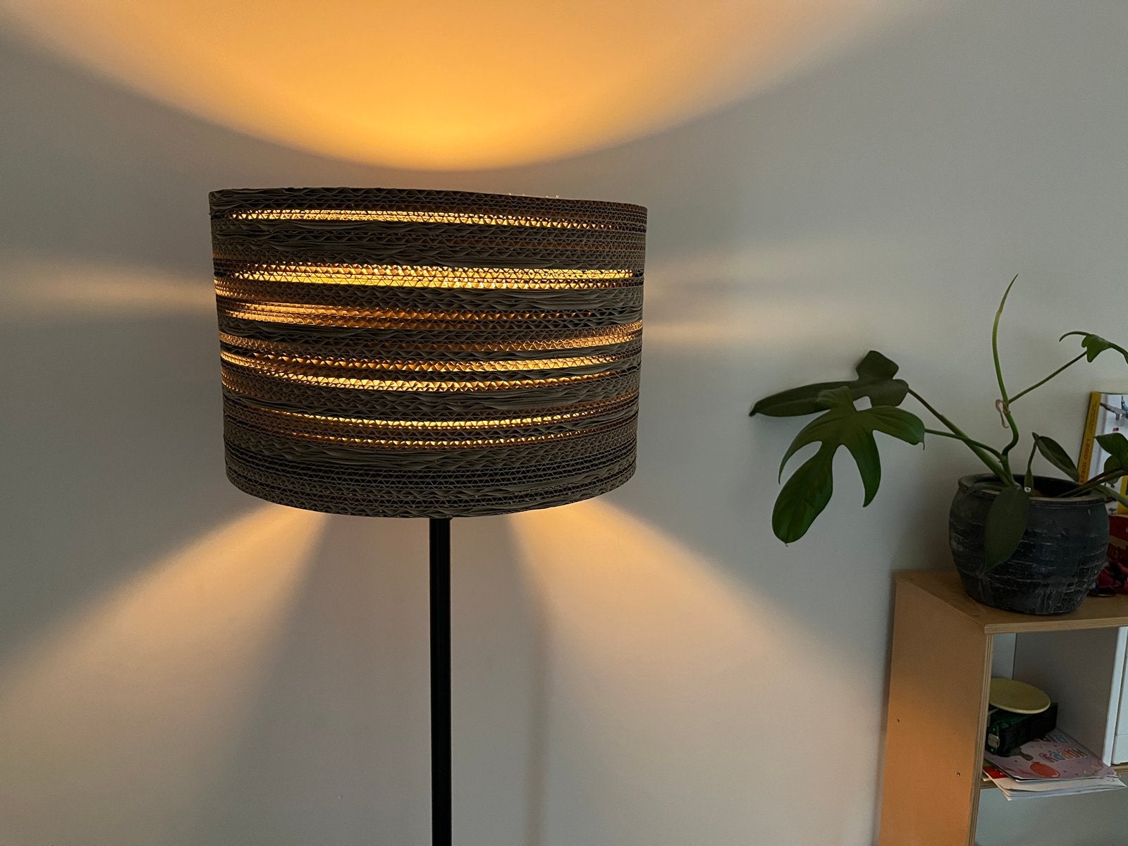 Set van 2 Kartent lampenkappen Perk, Ophalen, Rond, Nieuw, Warm, speels, duurzaam, modern