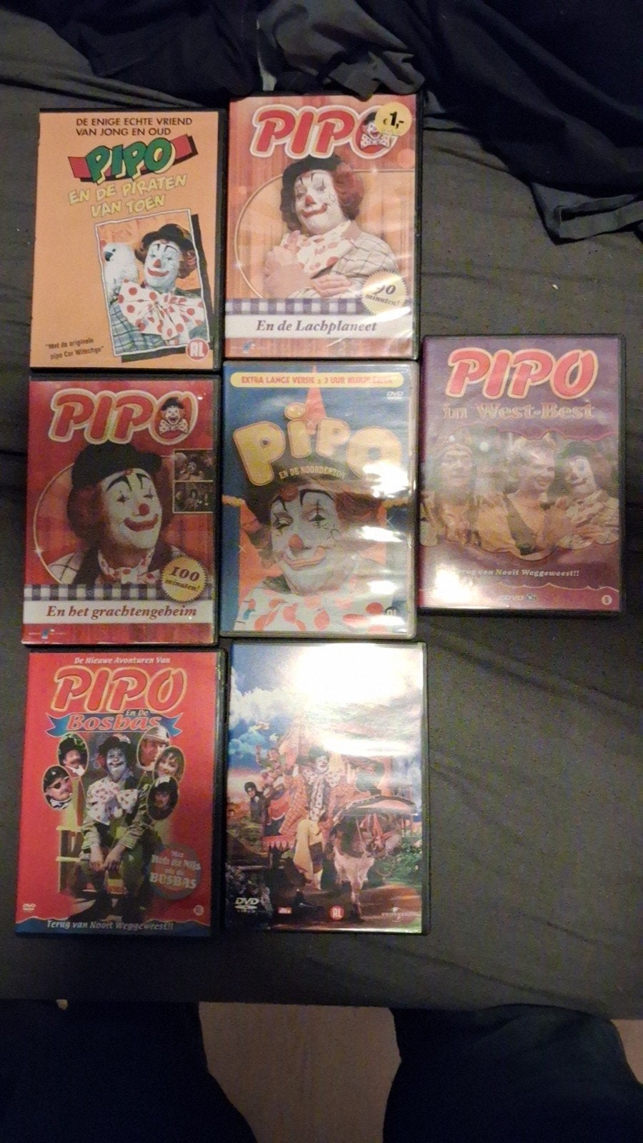 Pipo de Clown DVD Collectie - Diverse Avonturen, Gebruikt, Alle leeftijden, Familie, Box/collectie