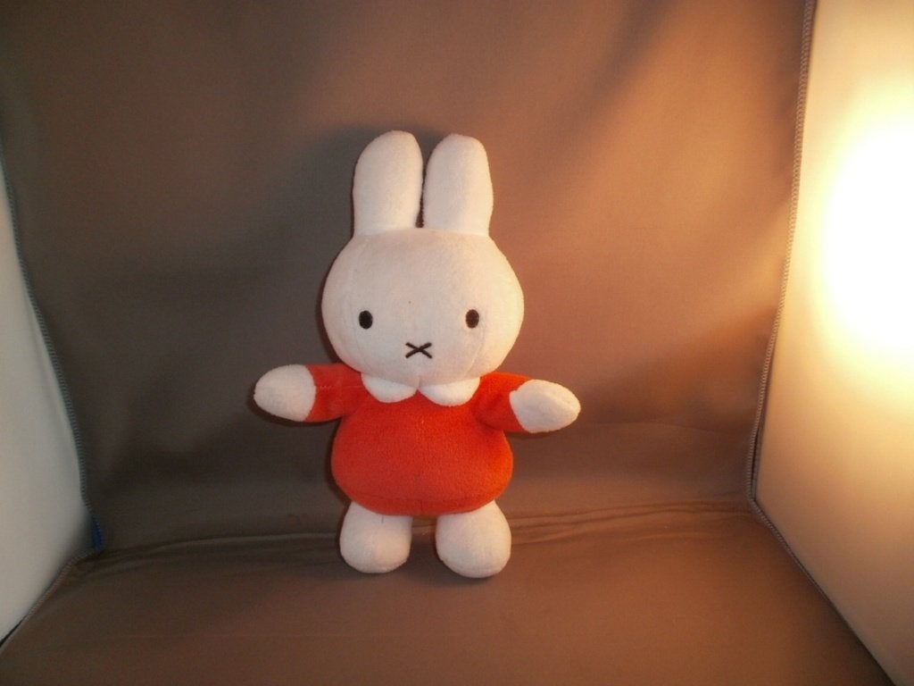 Nijntje oranje/wit 23 cm van velours diverse zie foto,s, Kinderen en Baby's, Oranje, Overige typen, Nijntje, Ophalen of Verzenden