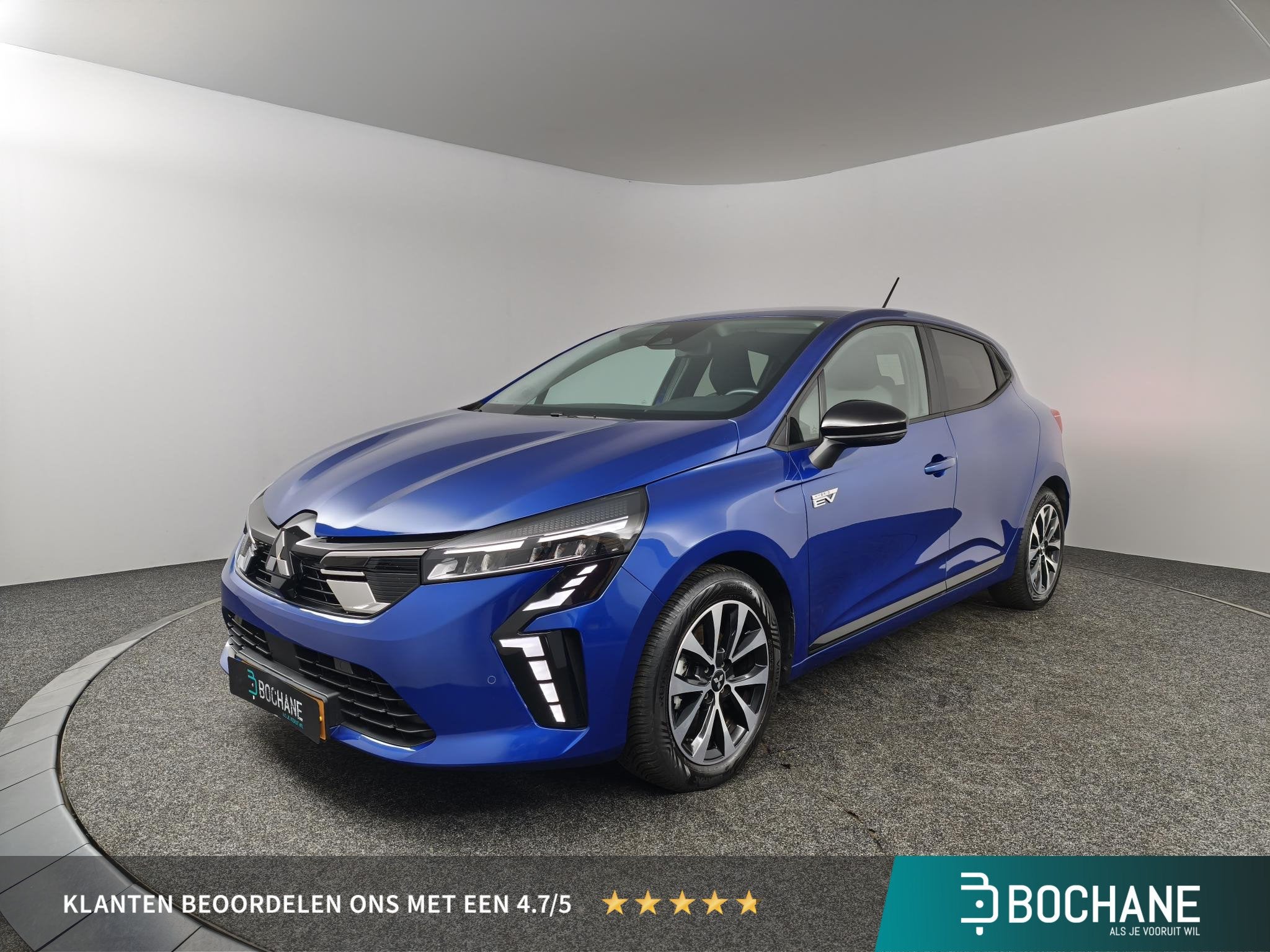 Mitsubishi Colt 1.6 HEV Intense | Achteruitrijcamera | Clima, Auto's, Mitsubishi, Stof, Gebruikt, Euro 6, Blauw