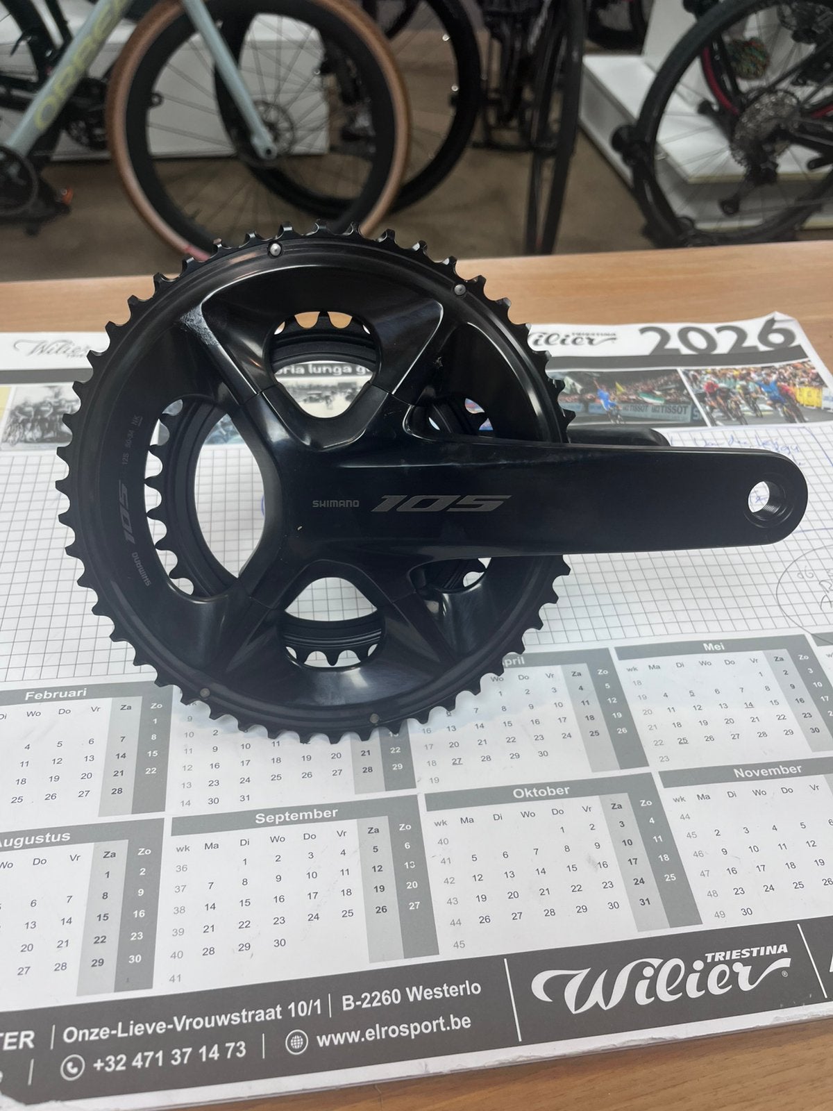 Shimano 105 Crankstel 12s, Ophalen of Verzenden, Nieuw, Crankstel of Pedalen, Aluminium
