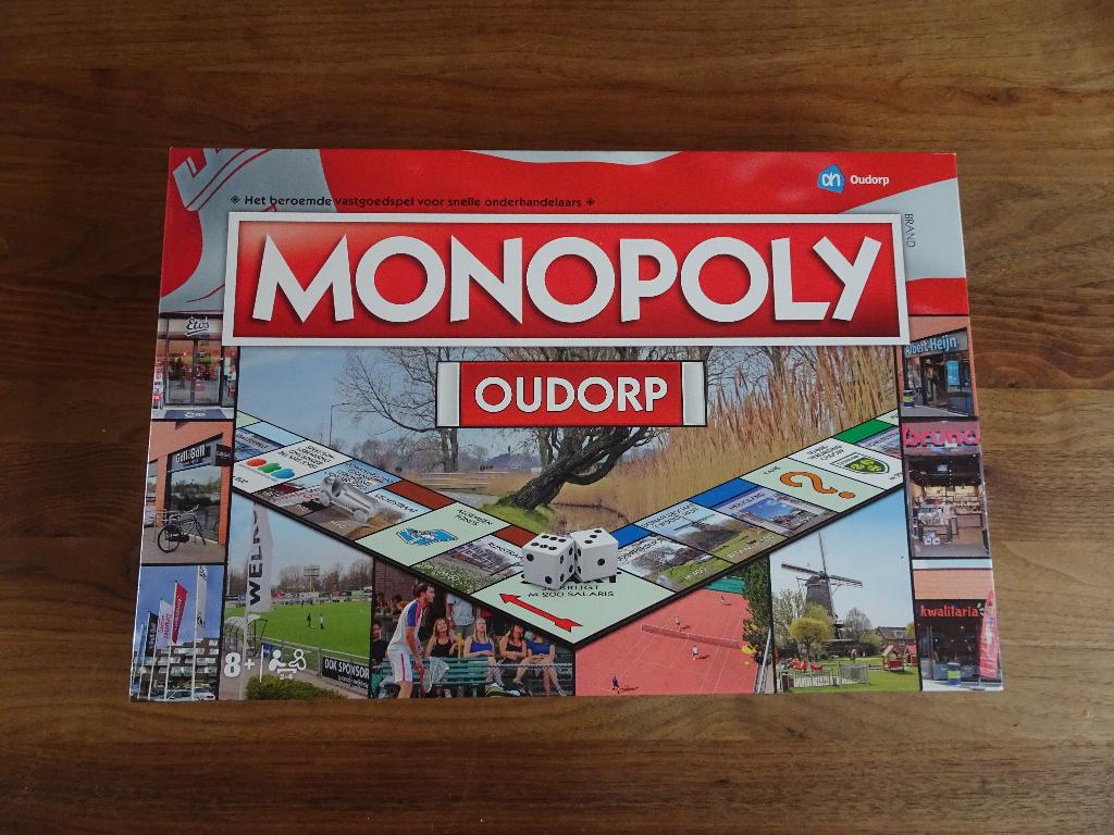 Monopoly Oudorp (speciale editie), Hobby en Vrije tijd, Gezelschapsspellen | Bordspellen, Zo goed als nieuw, Een of twee spelers