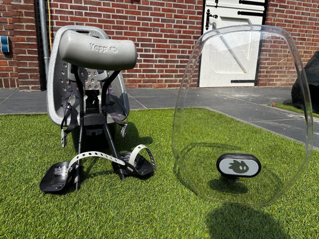 Fietsstoeltje Thule Yepp Mini + windscherm, Ophalen, Yepp, 0 t/m 18 kg, Voorzitje