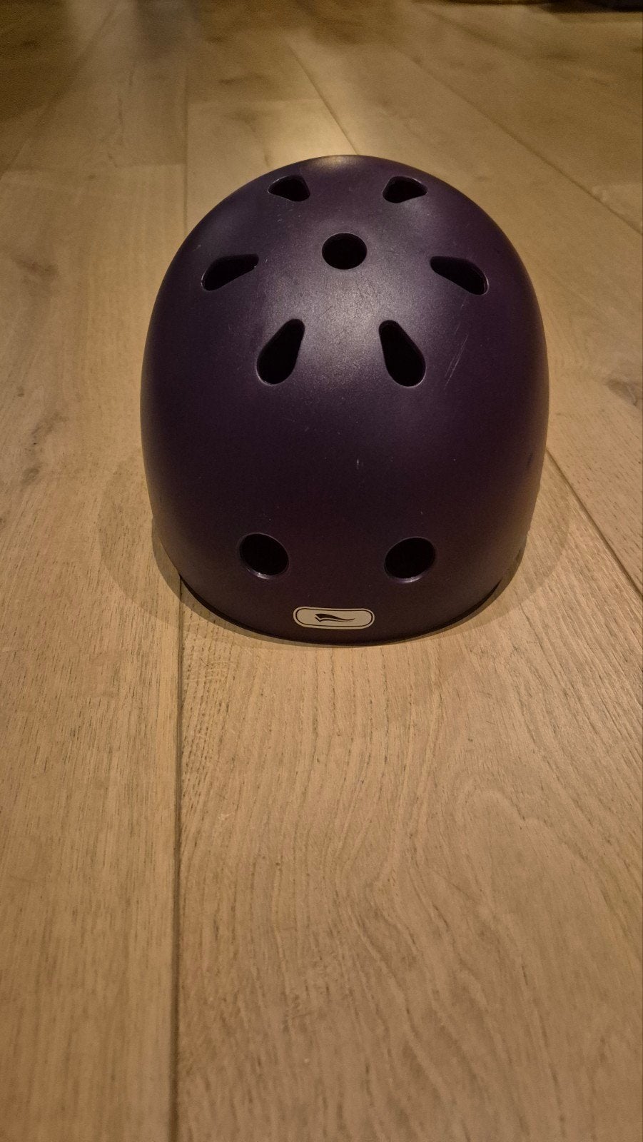 kinder fietshelm paars S/M (48-54cm) met lichtje, Gebruikt, Jongen of Meisje, Ophalen of Verzenden, S