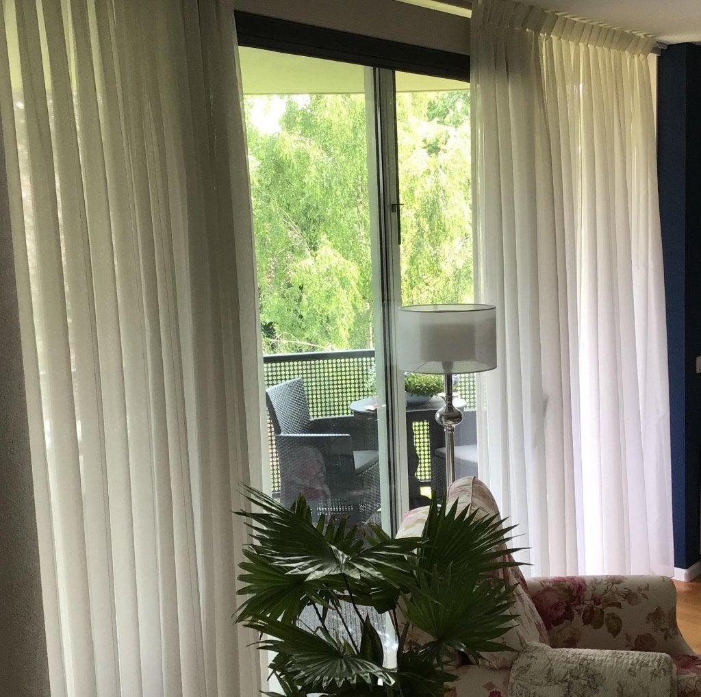 Luxe Vitrage, Huis en Inrichting, Ophalen, 200 cm of meer, Wit, Zo goed als nieuw