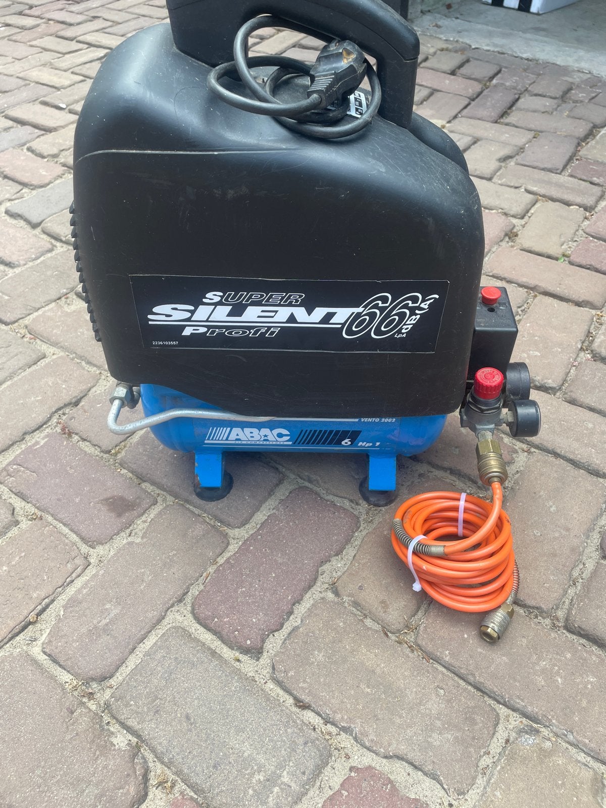 ABAC Super Silent Profi 66 Compressor, Doe-het-zelf en Verbouw, Compressors, Gebruikt, 6 tot 10 bar, Minder dan 25 liter, Minder dan 200 liter/min