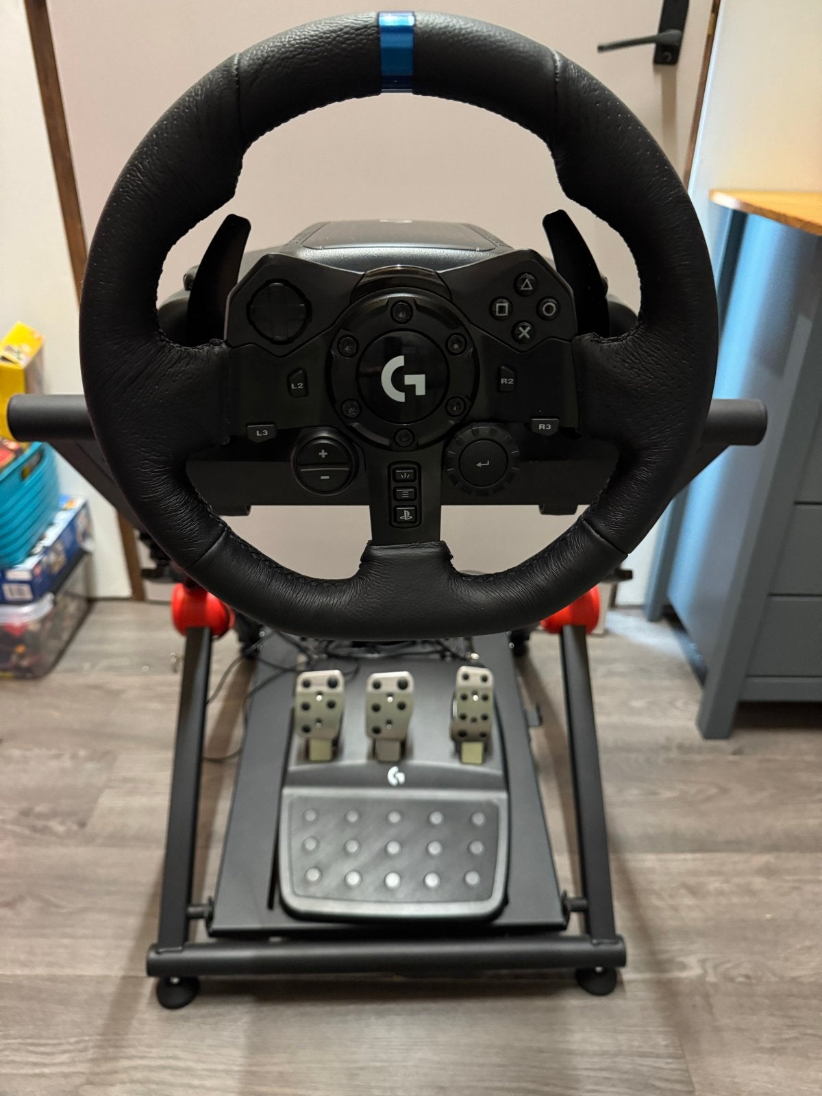 Logitech G923 Trueforce Racestuur & Pedalen voor PlayStation, Ophalen, Racestuur, Force feedback, PlayStation