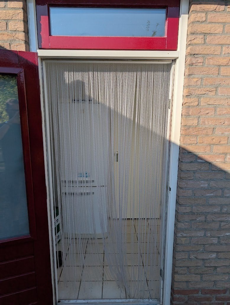 Hordeur Sun-Arts 90x210 cm, Model Evora, transparant, Ophalen, 80 tot 100 cm, Hordeur, Nieuw