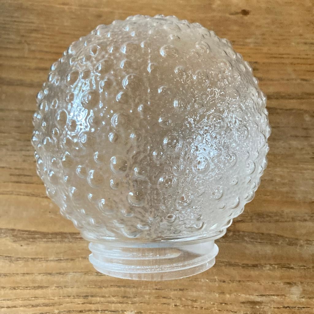 Vintage lampenbol schroefkogel plastic kunststof bubbels, Ophalen of Verzenden, Zo goed als nieuw, Kunststof
