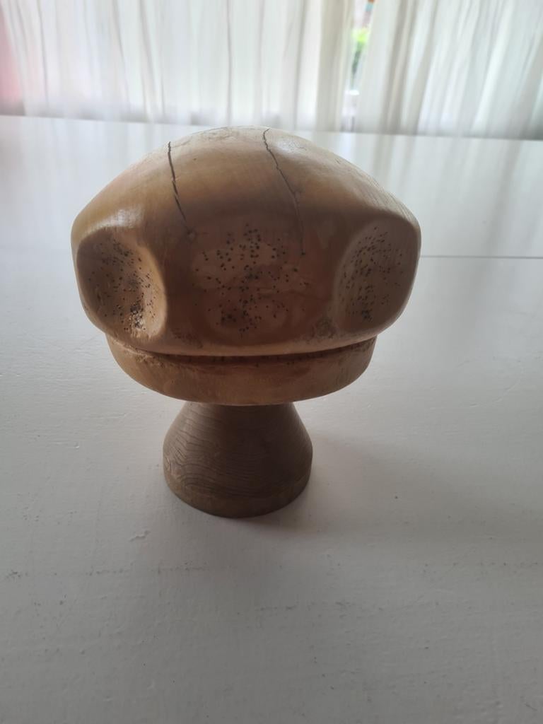 Vintage houten hoedenmal - Hoedenstandaard, Ophalen, Gebruikt