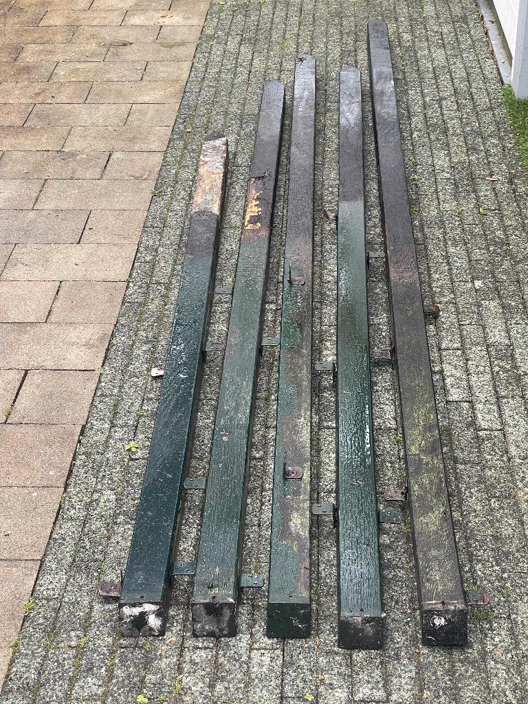 Palen, Ophalen, Gebruikt, Palen, Hardhout