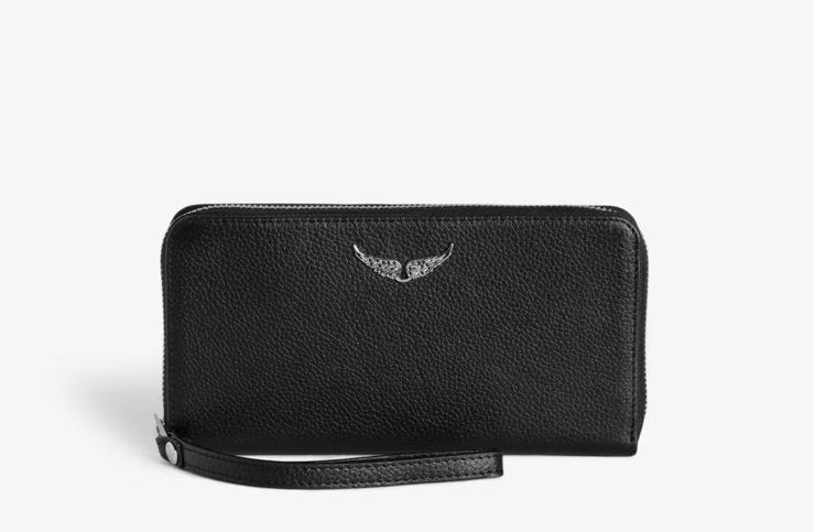 Iconic Zadig & Voltaire Compagnon wallet Black leather, Verzenden, Nieuw