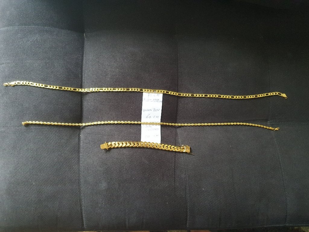 Te Koop  Gouden kettingen + Armband, Ophalen, Nieuw, Goud, Goud