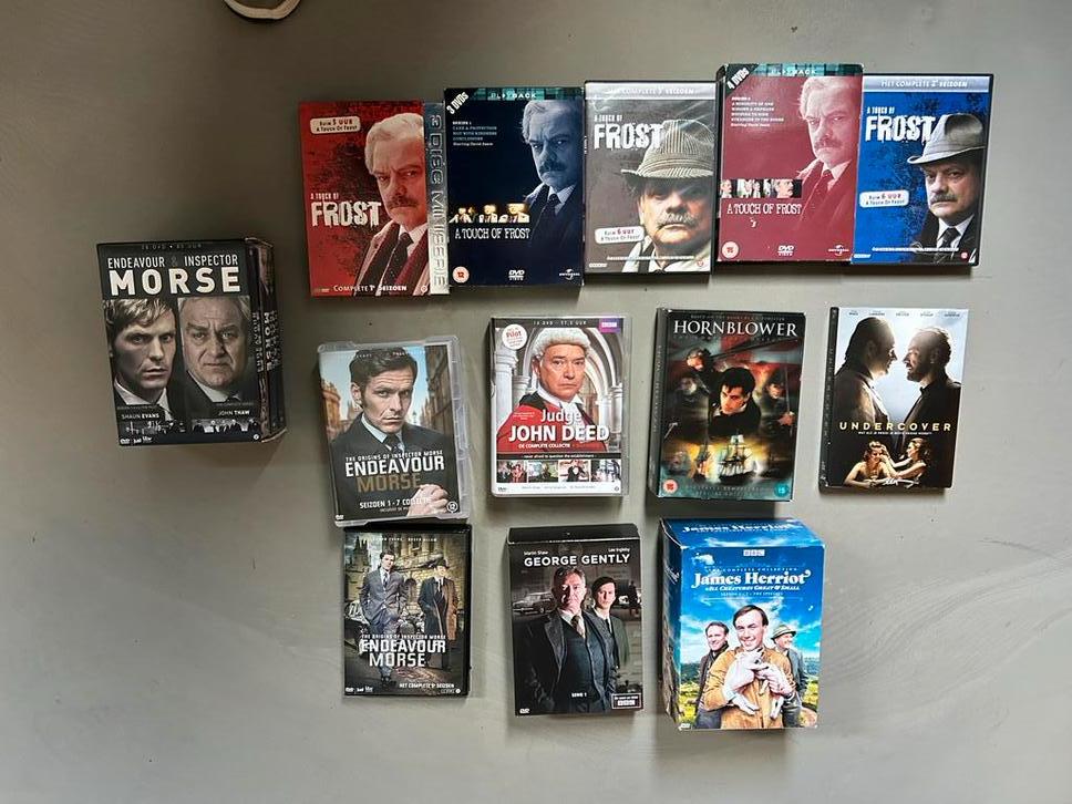 Diverse DVD boxsets: Frost, Morse, Herriot, Hornblower, Vanaf 12 jaar, Ophalen of Verzenden, Gebruikt, Boxset