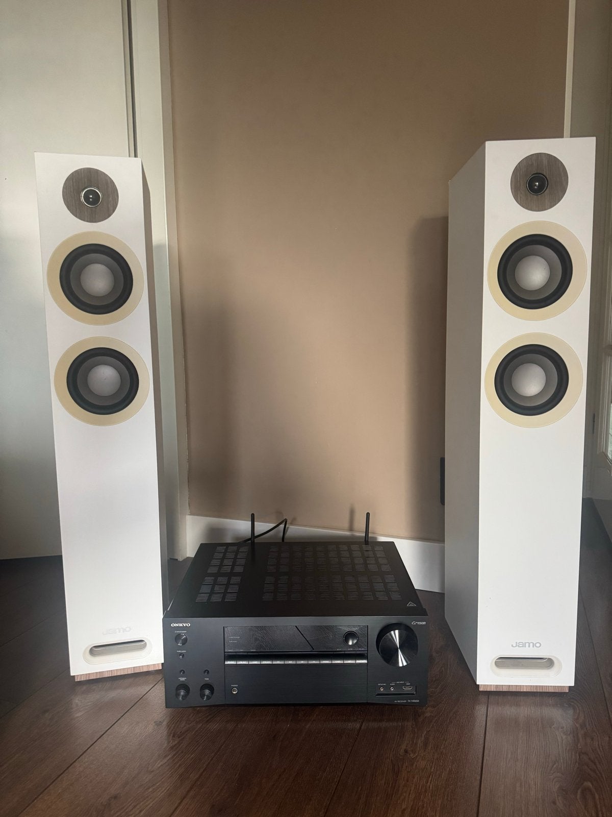 Jamo S 807 HCS 5.0 Home Cinema Systeem met Onkyo TX-NR656, Audio, Tv en Foto, Luidsprekers, Zo goed als nieuw, Surroundset, Geschikt voor surround/home cinema
