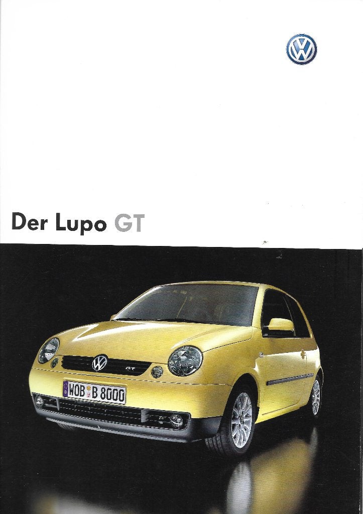 Volkswagen Lupo GT folder, Ophalen of Verzenden, Zo goed als nieuw, Volkswagen