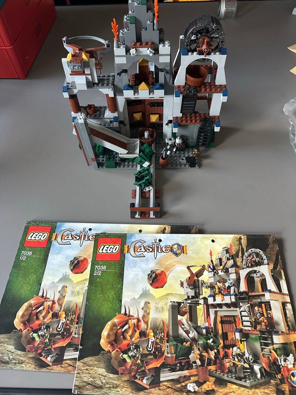 Lego Castle 7036 Dwarves' Mine - Incompleet met boekje, Gebruikt, Lego, Ophalen of Verzenden, Castle