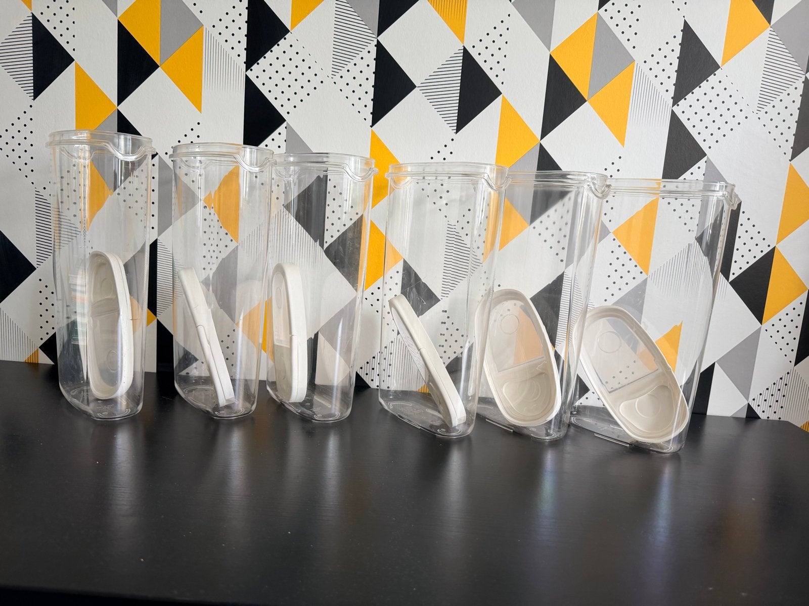 IKEA Voorraadpotten - 6 grote en 6 kleine, Gebruikt, IKEA, Kunststof, Ophalen of Verzenden
