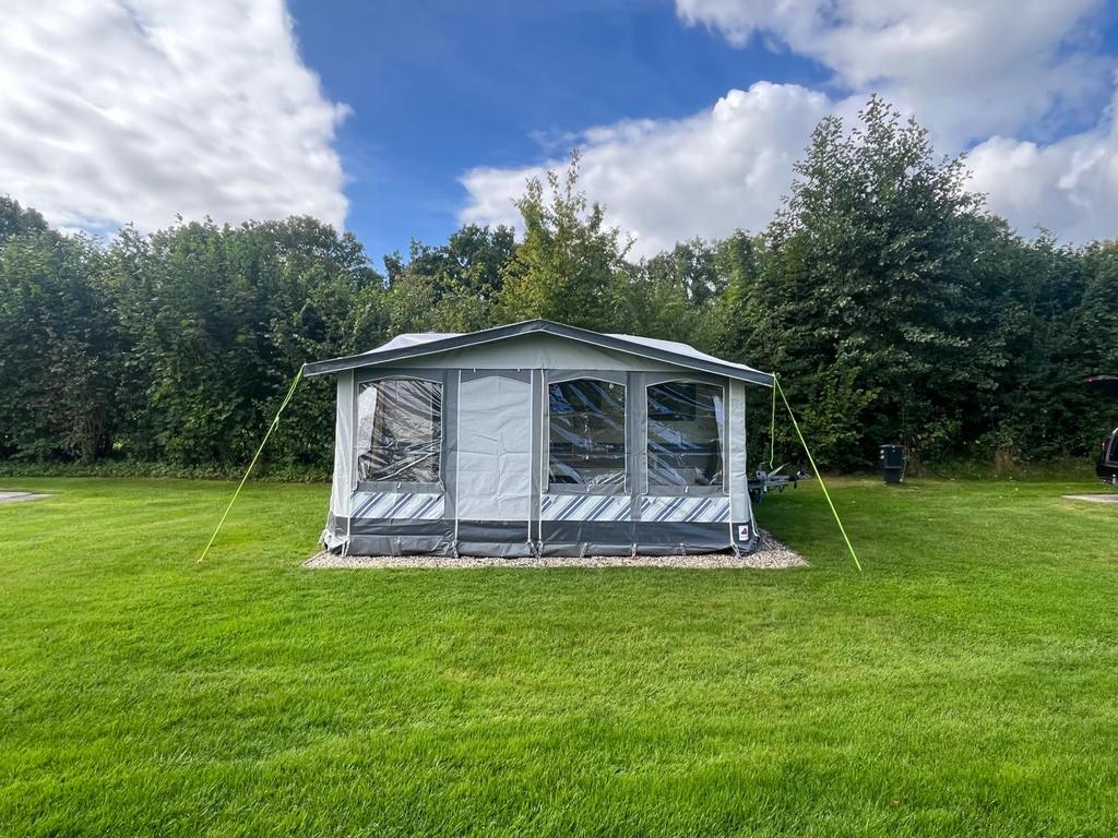 Dorema Vierseizoenen Voortent Maat 9, Caravans en Kamperen, Ophalen, Zo goed als nieuw, Ten Cate All Season 240g/m2, Dorema