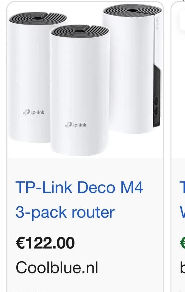 TP-Link Deco M4 3-pack router - Mesh WiFi Systeem, Ophalen of Verzenden, Nieuw, Router