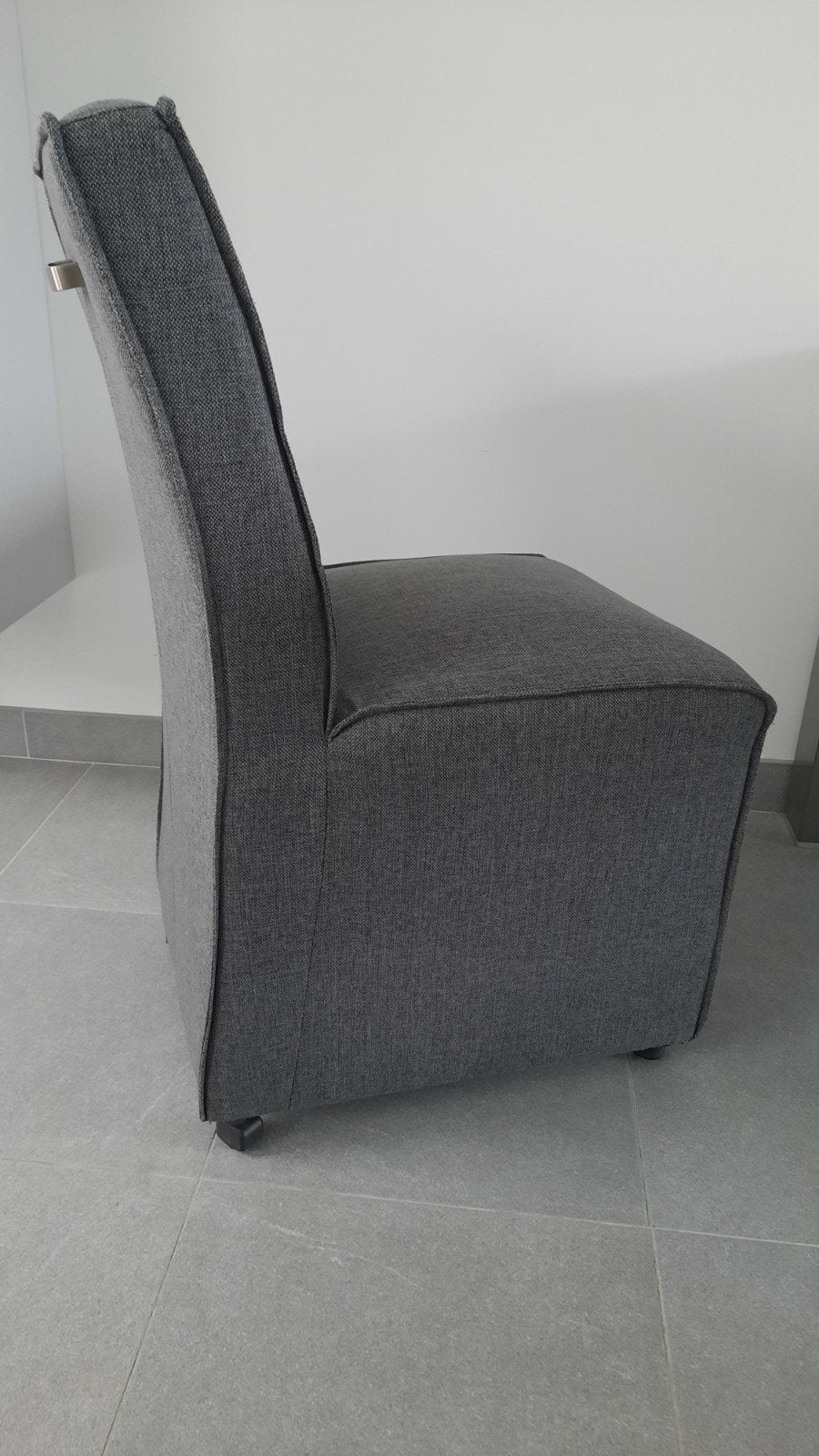 Comfortabele grijze stoel van LOODS 5 met wieltjes, Ophalen, Zo goed als nieuw, Metaal, Eén