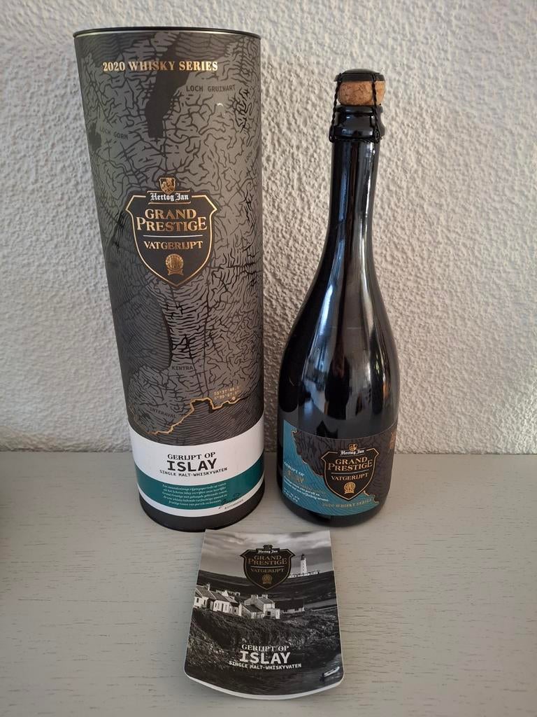Hertog Jan Grand Prestige Vatgerijpt Gerijpt op Islay 2020, Verzamelen, Ophalen of Verzenden, Nieuw, Flesje(s), Hertog Jan