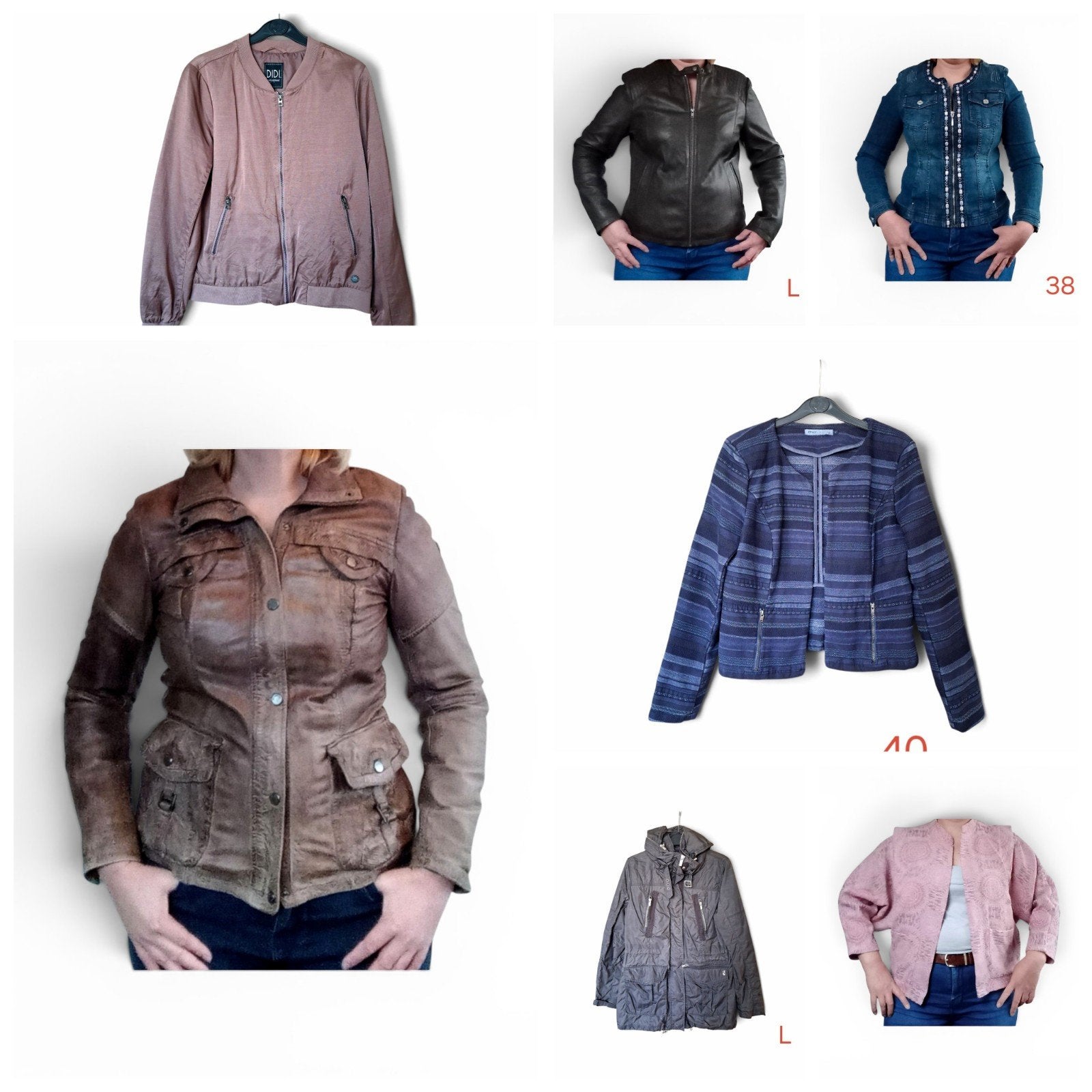 Stijlvolle Dames Jassen - Diverse Modellen en Maten, Kleding | Dames, Diverse merken, Bruin, Maat 42/44 (L), Ophalen of Verzenden