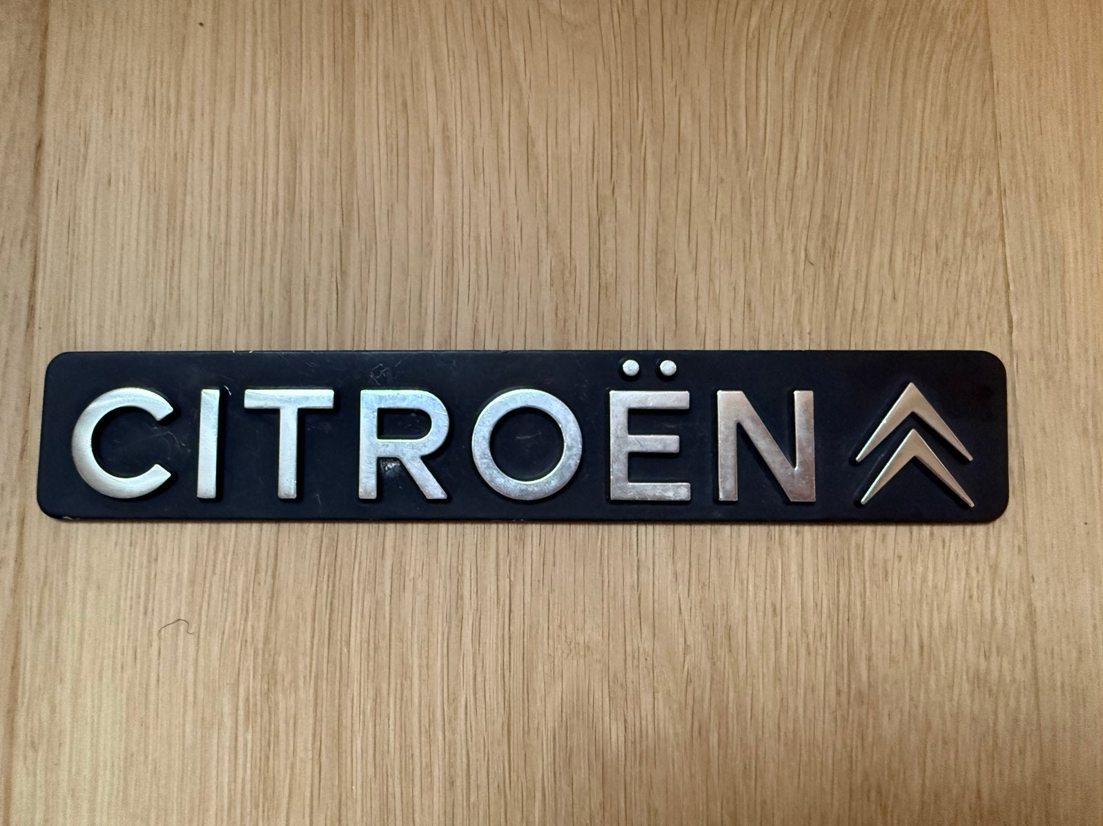 Citroën logo / embleem 19 cm x 3,5 cm, Ophalen of Verzenden, Gebruikt