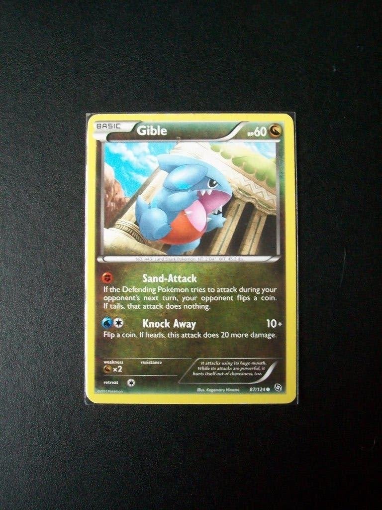 2659. Nieuwe Pokemon Kaart GIBLE hp 60 (87/124), Verzenden, Nieuw, Losse kaart, Foil