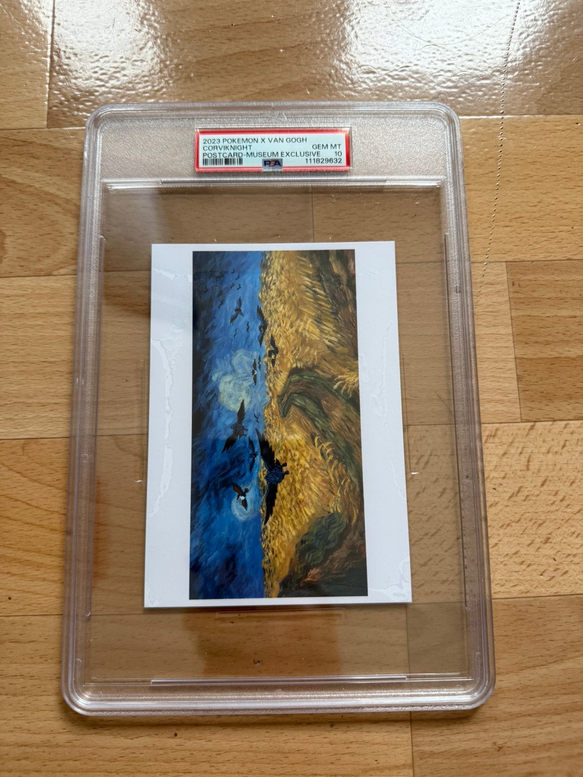 Psa 10 corviknight van gogh museum exclusive postcard, Ophalen of Verzenden, Zo goed als nieuw