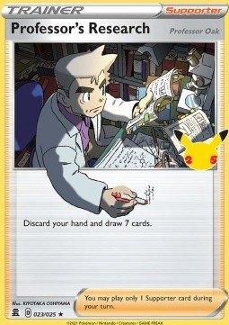 Pokemon - Professor Oak (CEL 023) - Holo rare.., Ophalen of Verzenden, Nieuw, Losse kaart, Foil