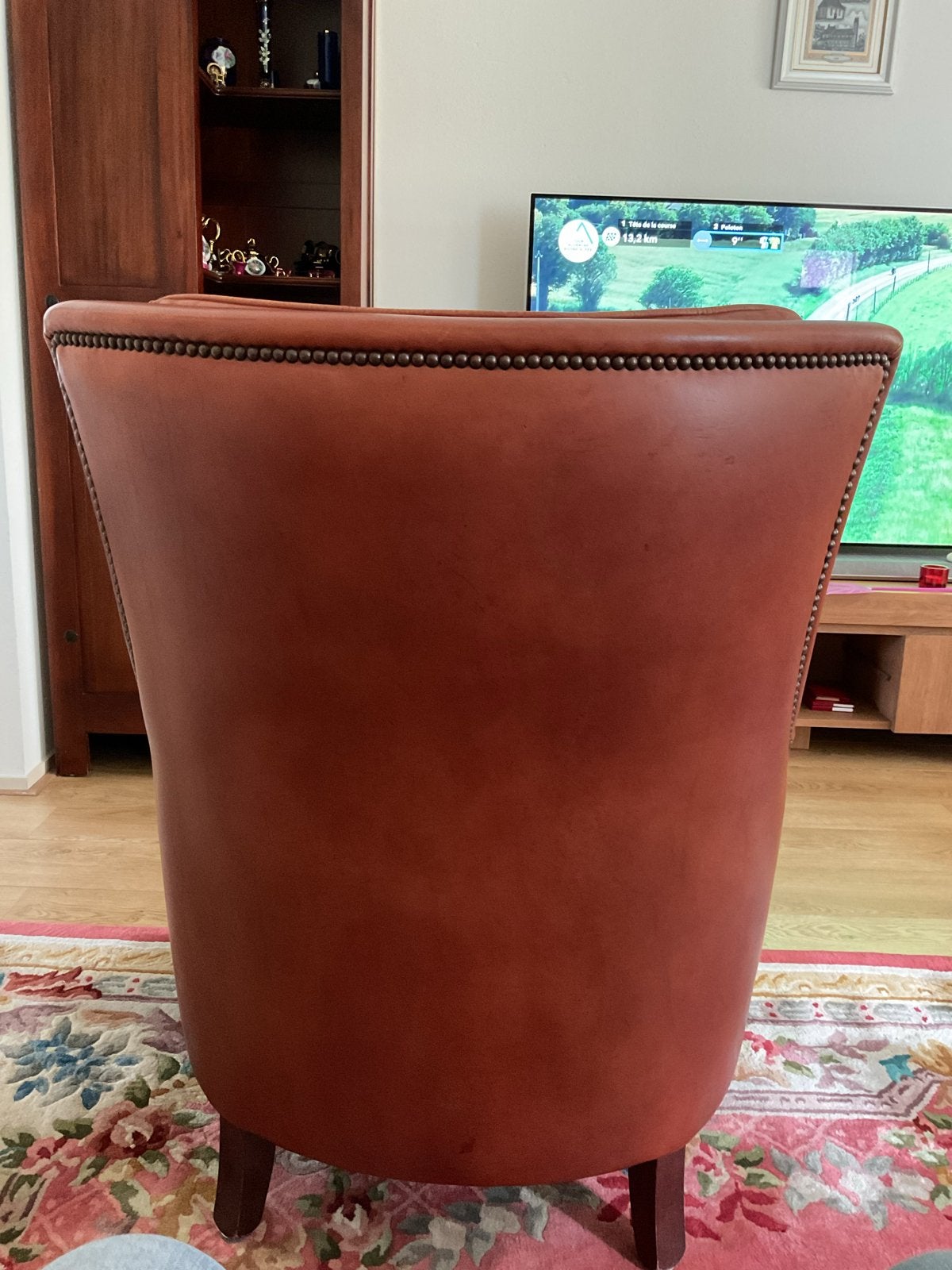 Leren fauteuil 'Handmade by Bendic' - Goor, Nederland, Huis en Inrichting, Fauteuils, Ophalen, Zo goed als nieuw, Leer, 75 tot 100 cm