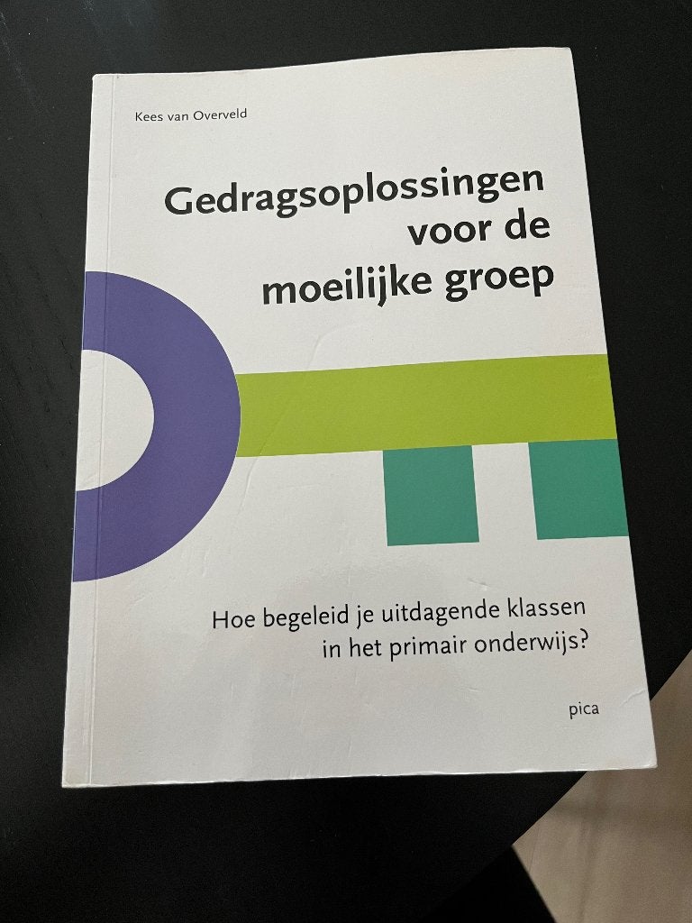Gedragsoplossingen voor de moeilijke groep, Zo goed als nieuw, Uitgeverij pica, Beta, HBO