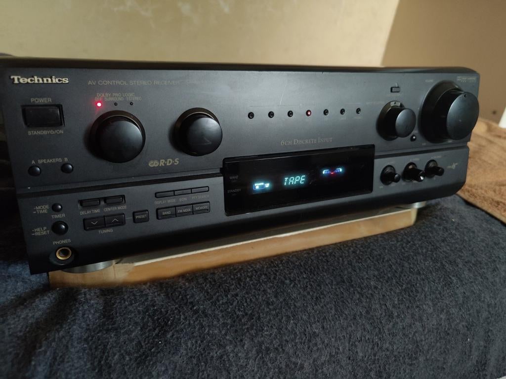 Technics SA-AX720 AV Control Stereo Receiver vintage 1990 ?, Overige merken, Gebruikt, Cassettedeck, Draagbaar