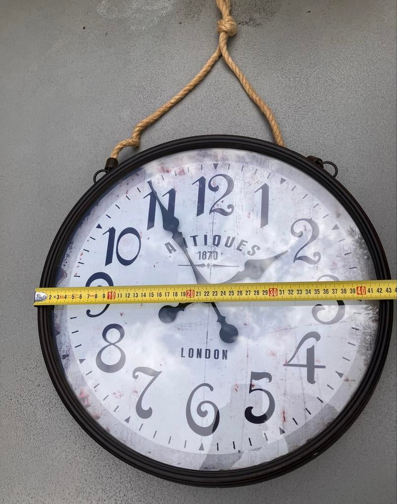 Mooie Loods 5 Wandklok - Diameter 43cm, Ophalen, Zo goed als nieuw, Analoog, Wandklok