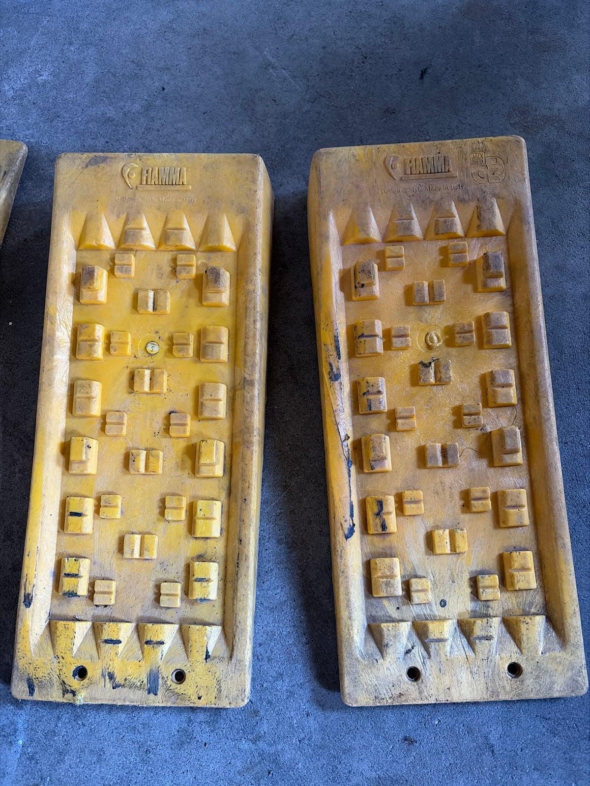 Gebruikte Fiamma Oprijblokken / Levelers voor Caravan/Camper, Ophalen of Verzenden, Gebruikt
