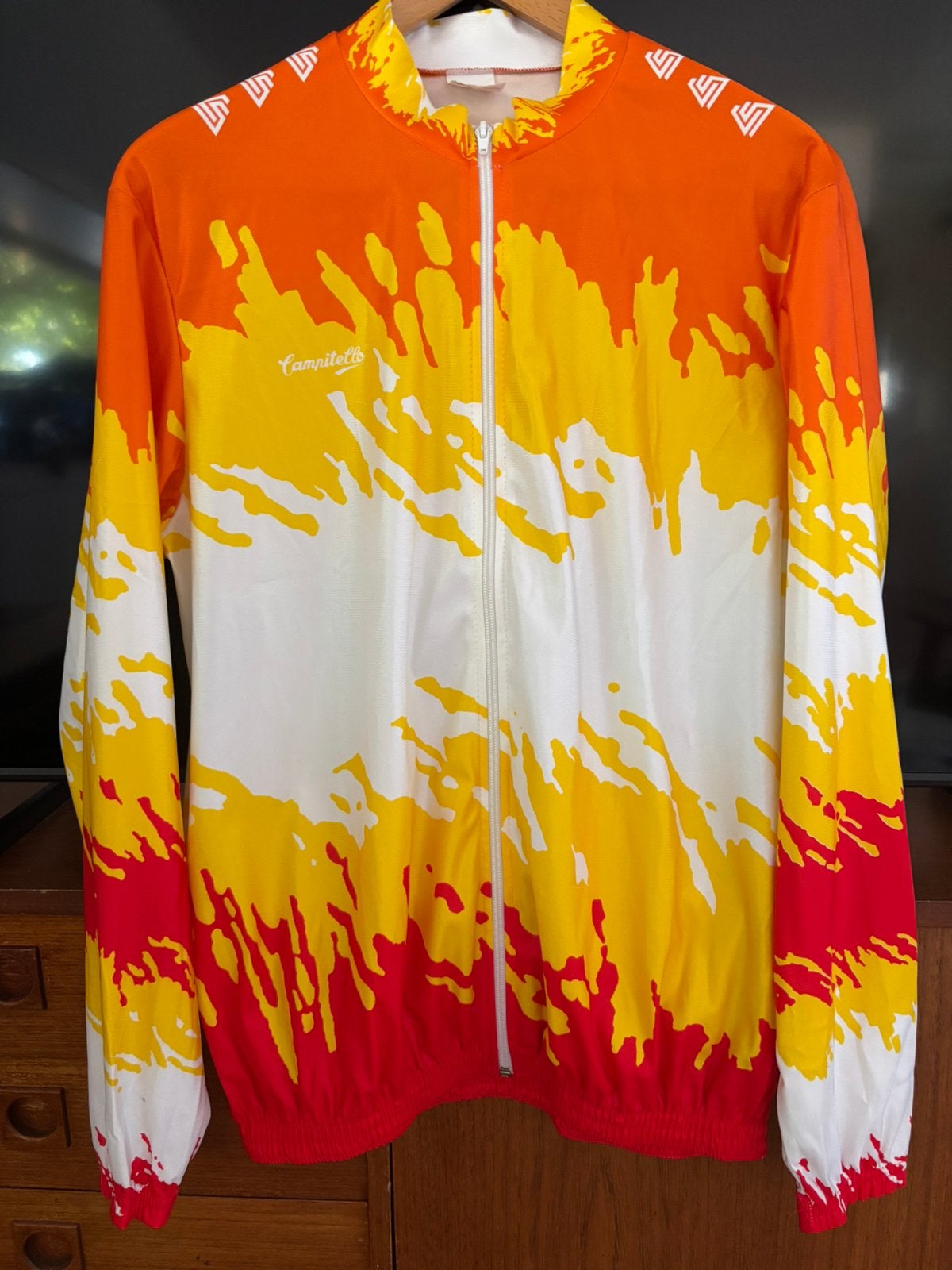 Vintage Campitello wielerjacket EL/XL, Maat 56/58 (XL), Ophalen of Verzenden, Zo goed als nieuw, Voetbal