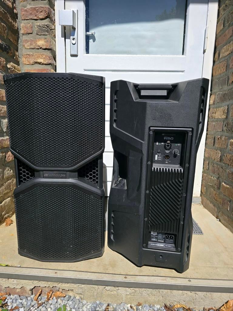 dB Technologies Opera Reevo 212 actieve luidsprekers (set), Audio, Tv en Foto, Luidsprekers, Zo goed als nieuw, Front, Rear of Stereo speakers