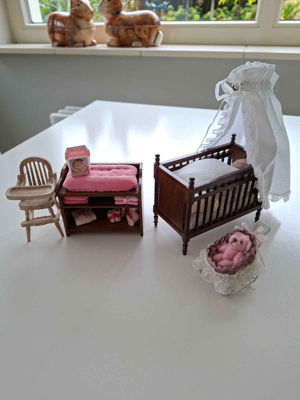 Heidi Ott Poppenhuis Miniatuur Babykamer Set, Ophalen of Verzenden, Zo goed als nieuw